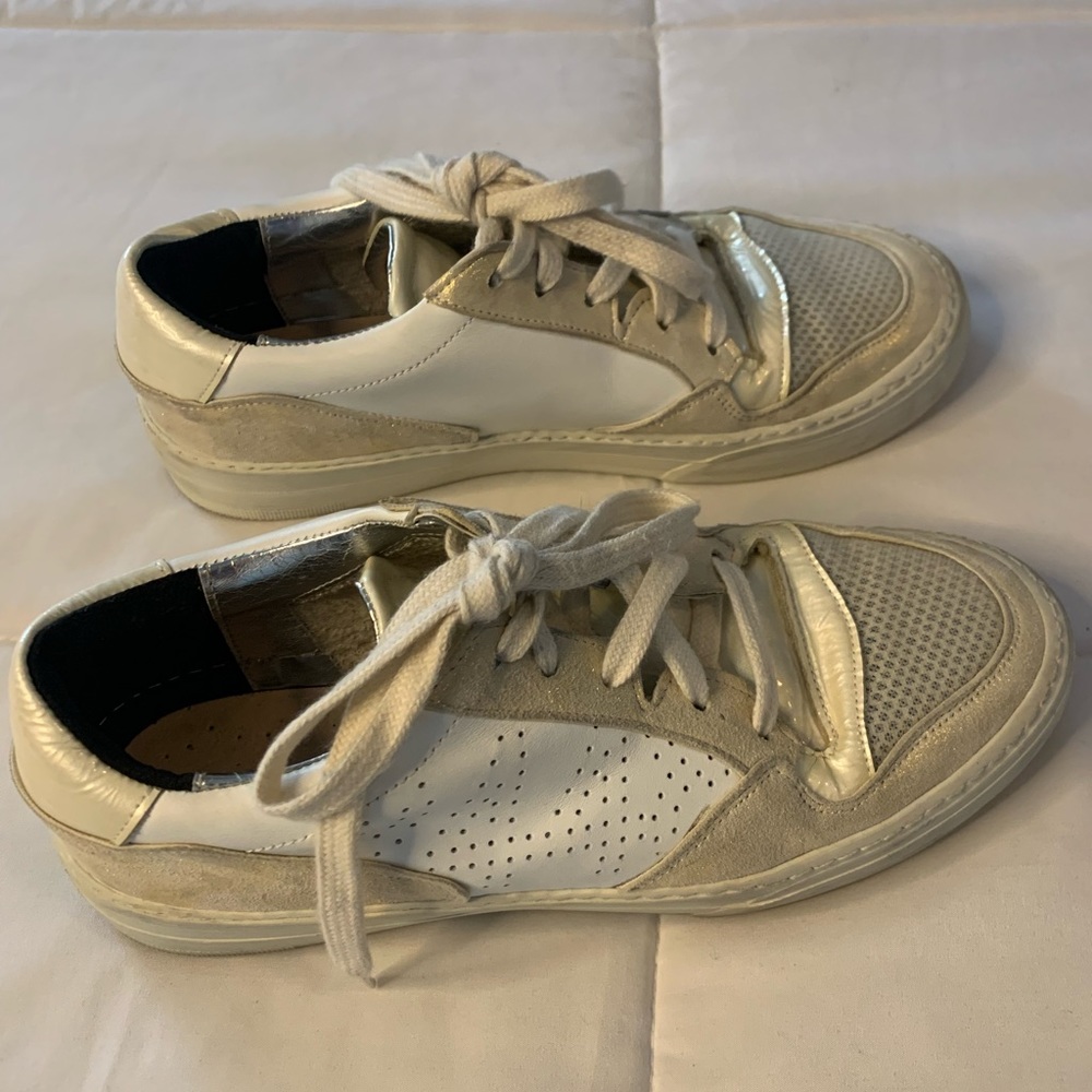 P448 White Spacelow and Pearl Sneakers *EUC*
